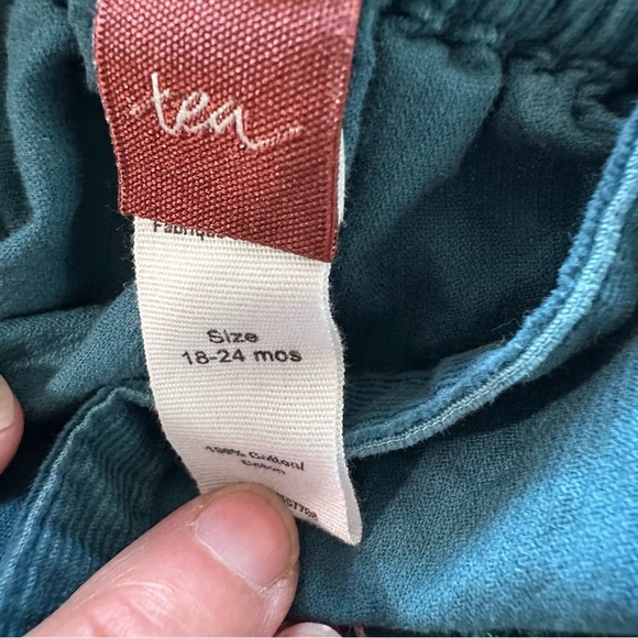 Pink and Blue Pleated Embellished Sundress - Picture 3 of 4